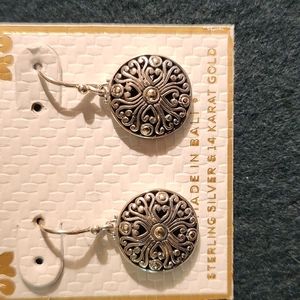 Annika witt sterling and gold earings.